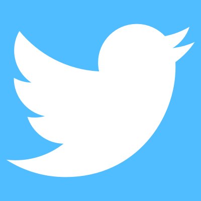 Twitter-Logo-of-white graphic-bird- on-WhiteOnBlue-background